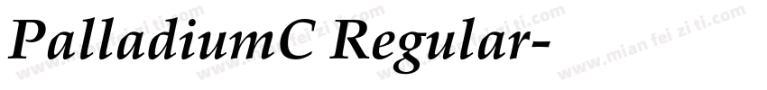 PalladiumC Regular字体转换